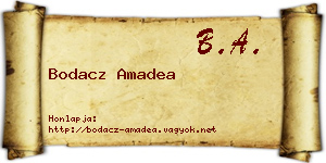 Bodacz Amadea névjegykártya